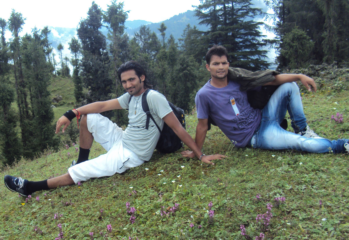 Inder Singh and Khar Bhai at Shikari Hills , Himachal Pradesh