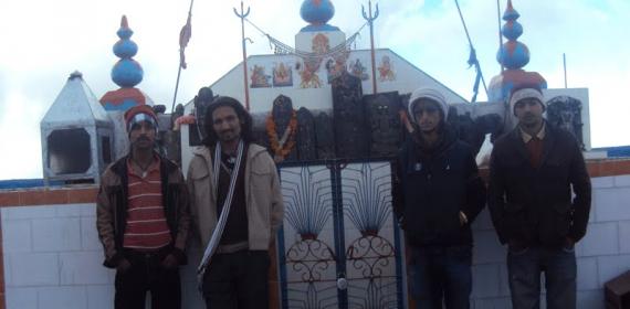 Inder Singh And Nima Negi , And Friends On Hills of Janjalhi and Shikari Devi Mandi Himachal India
