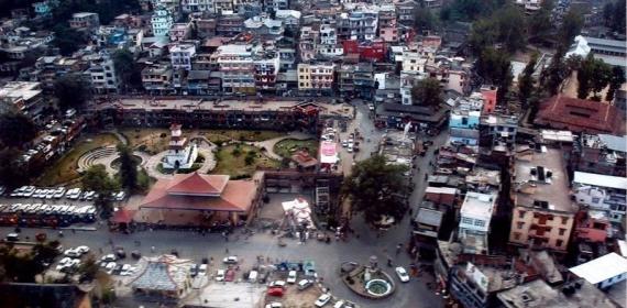 View of Mandi Town Himachal Pradesh