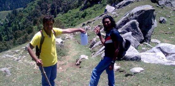 Prem Chand And inder Singh on Tracking Hills Shikar Devi